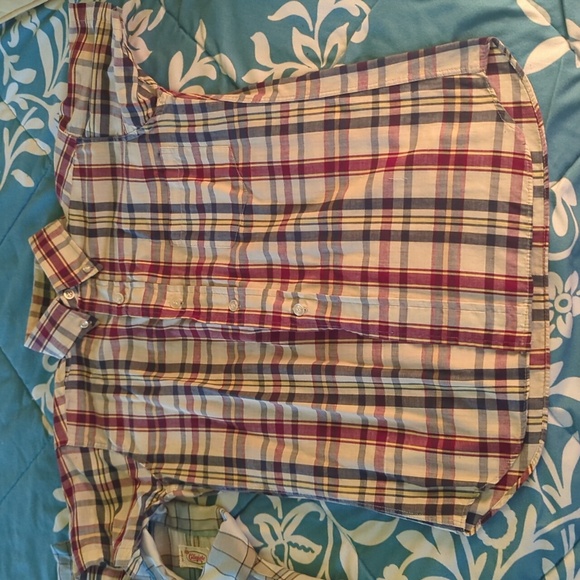 Set Of 4 1960s Boys Plaid Short Sleeve Button Up Shirts Size 12 - Picture 3 of 10